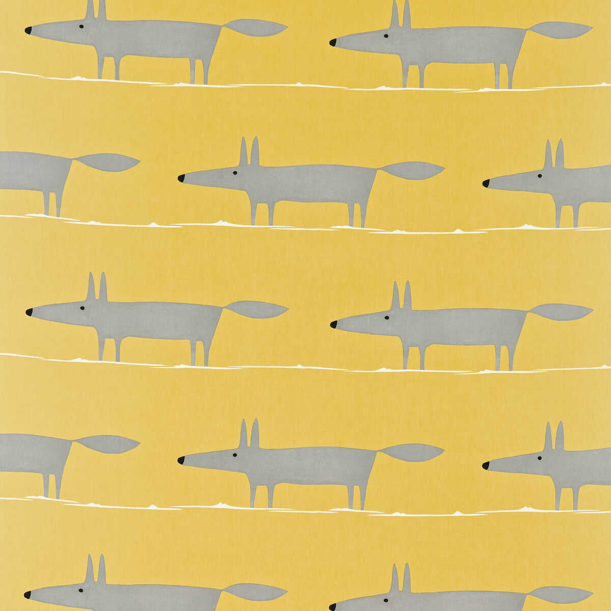 Mr Fox - Sunflower/Gull/Chalk - SCION Fabric