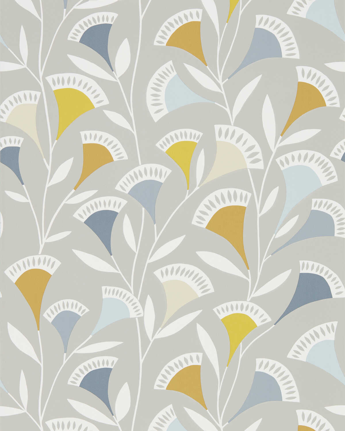 Noukku Wp - Dandelion/Butterscotch/Charcoal - SCION Wallpaper