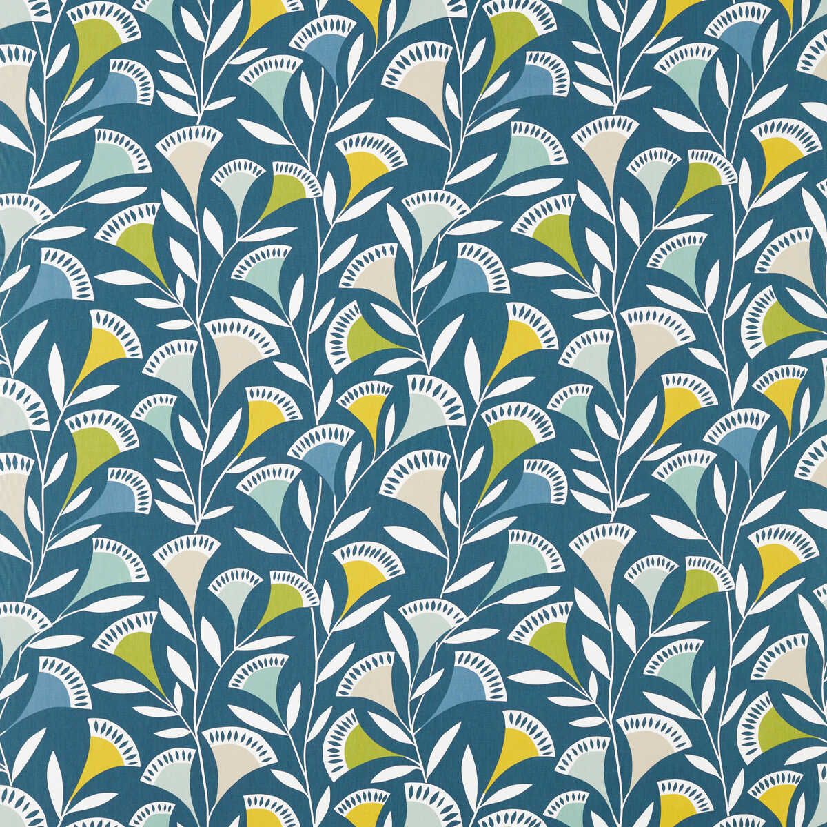 Noukku - Mist/Kiwi/Midnight - SCION Fabric