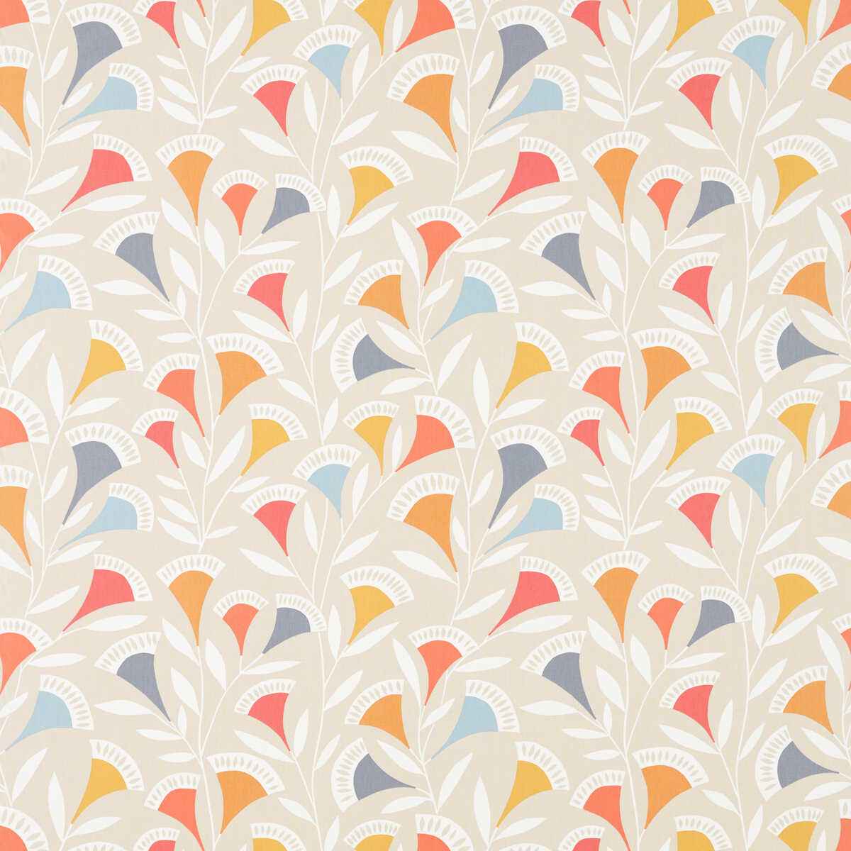 Noukku-Watermelon-Tangerine-Slate-Scion-Fabric