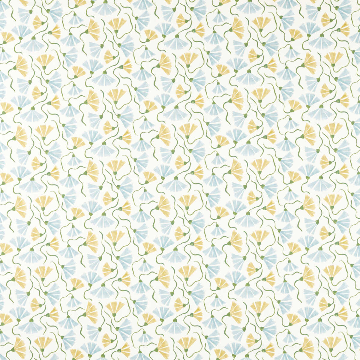 Fringed Poppy - Honey/Cornflower - SCION Fabric