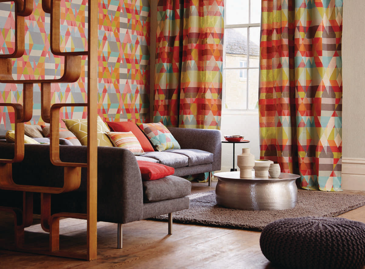 Axis - Tangerine/Citrus - SCION Fabric