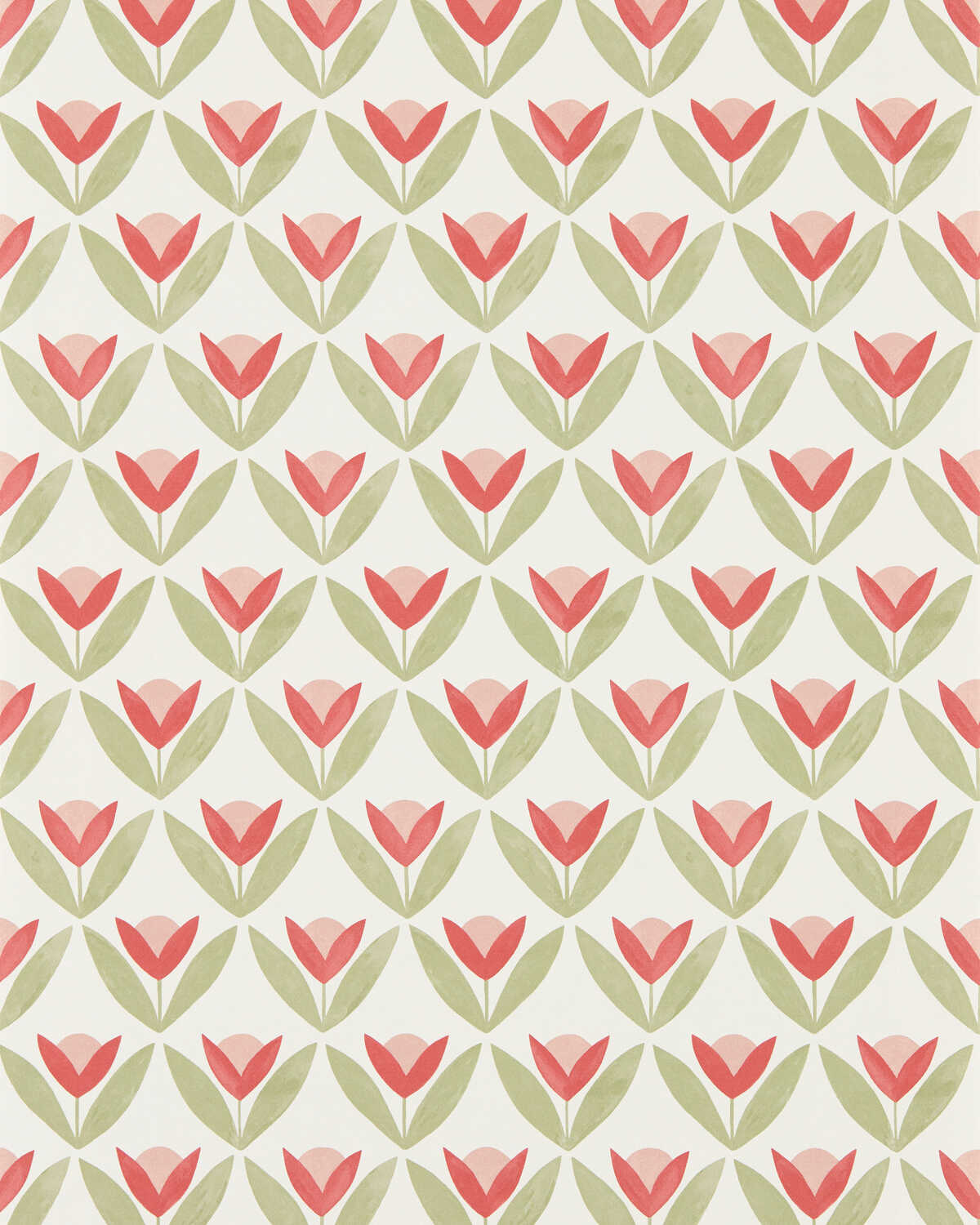 Tulip Trellis Wp - Berry - SCION Wallpaper