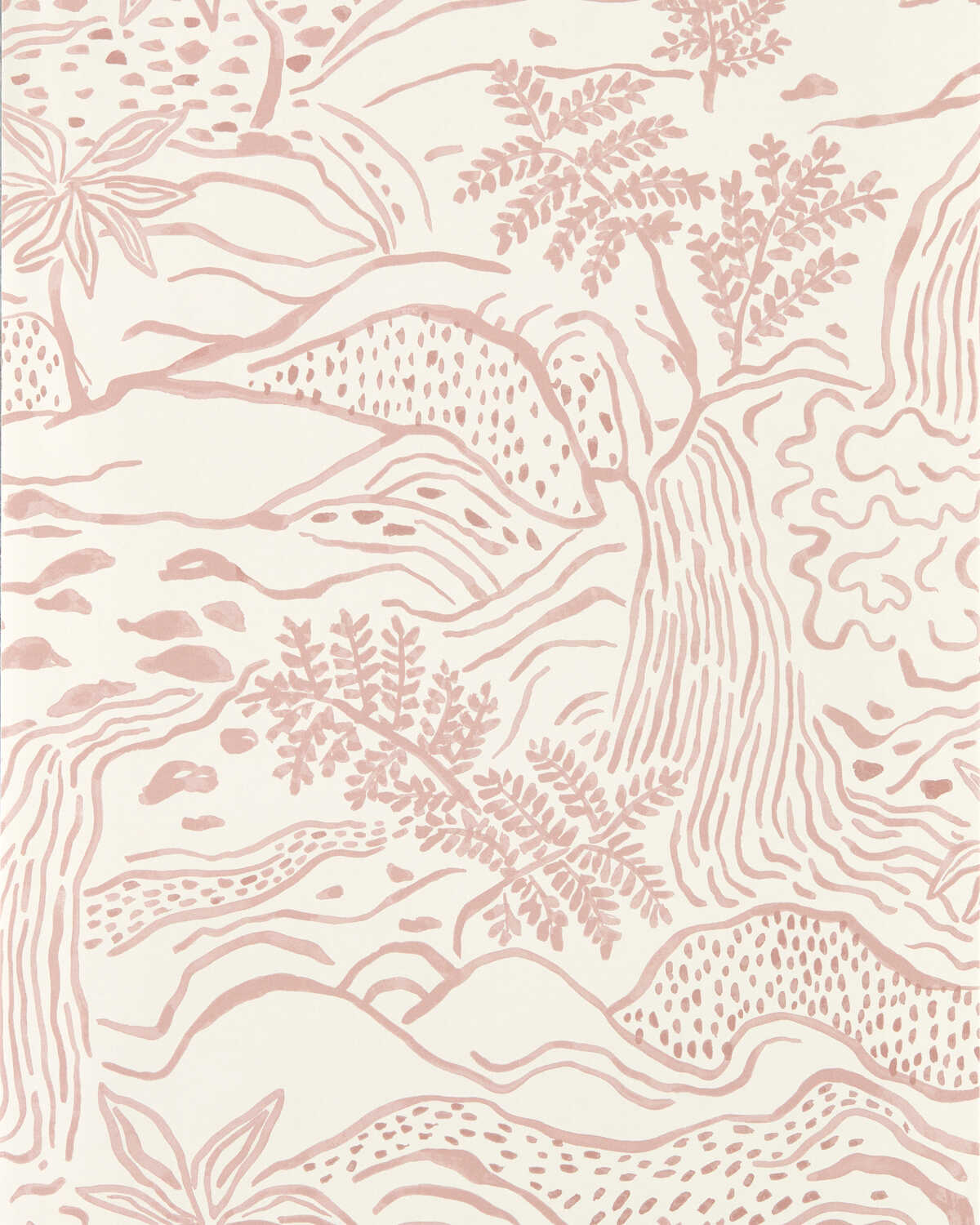 Falling Floss Wp - Dusk Pink - SCION Wallpaper