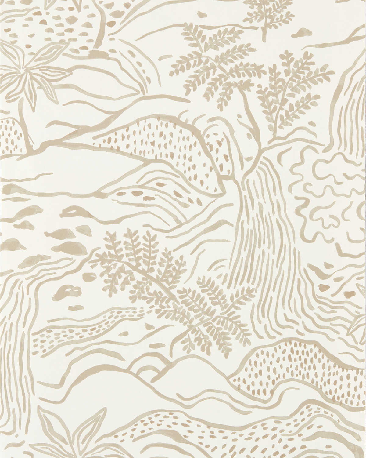 Falling Floss Wp - Linen - SCION Wallpaper