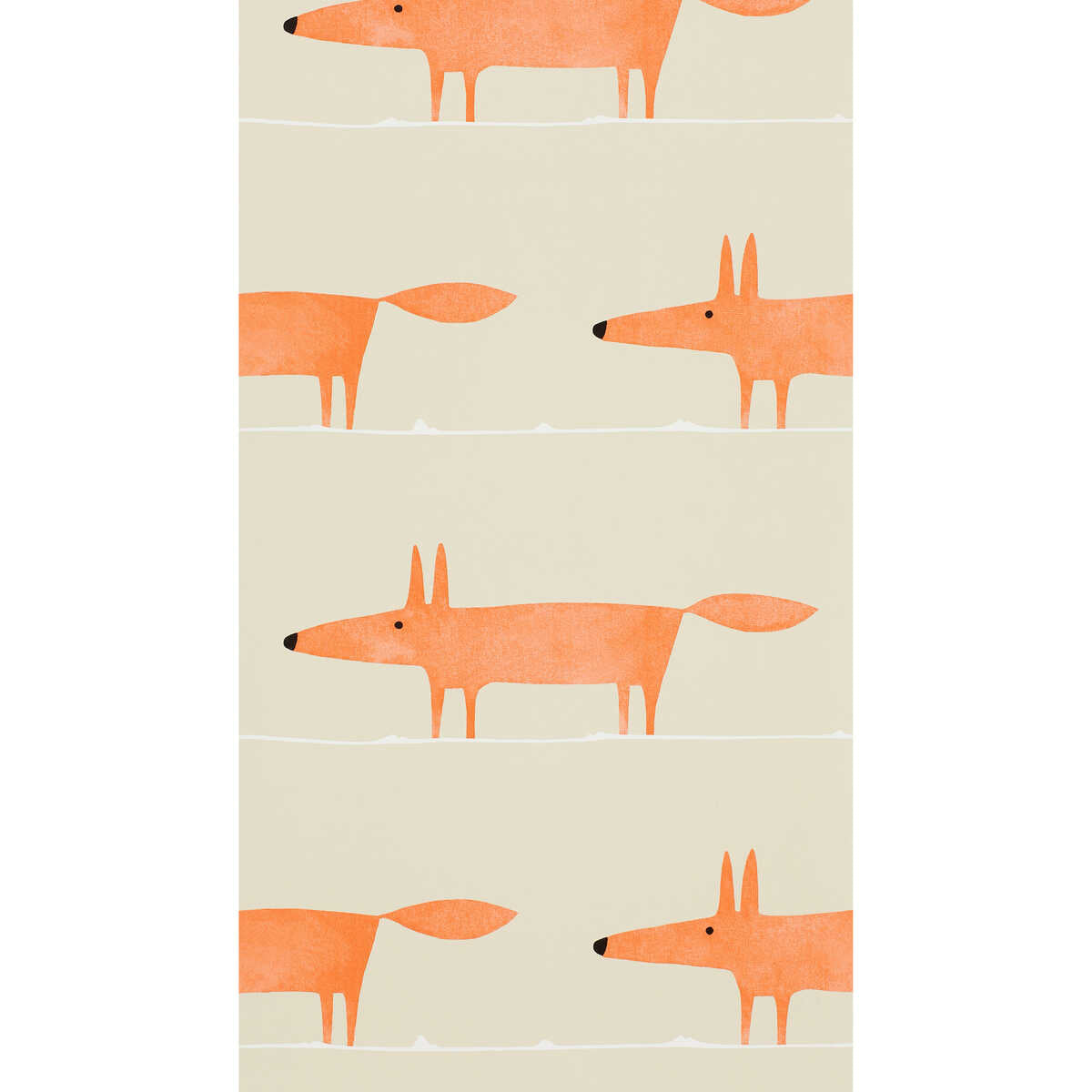 Mr Fox Wp - Ginger - SCION Wallpaper