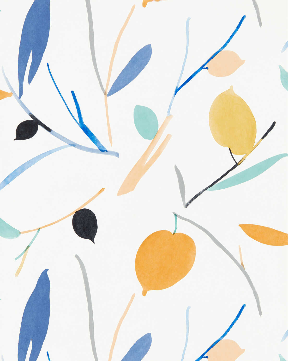 Oxalis Wp - Papaya/Honey - SCION Wallpaper