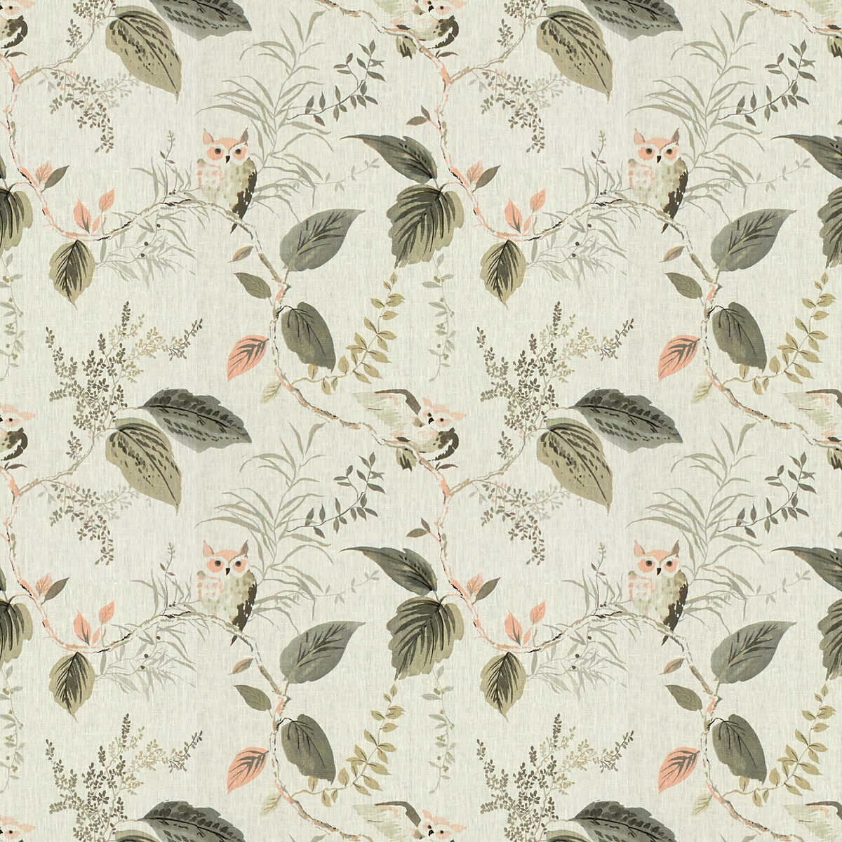 Owlish - Blush - KRAVET DESIGN Fabric