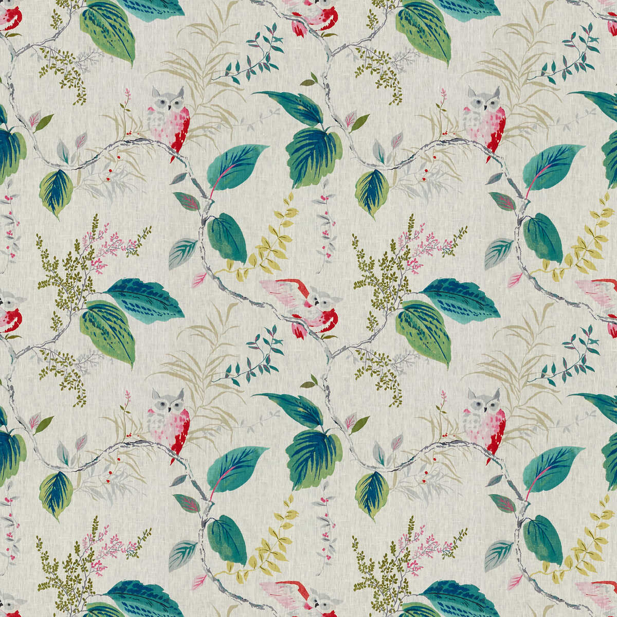 Owlish - Multi - KRAVET DESIGN Fabric