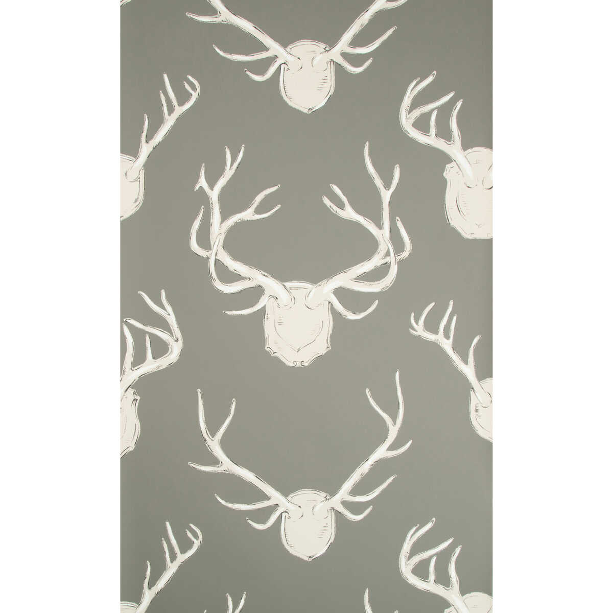 Antlers Paper - Grey - LEE JOFA Papel pintado