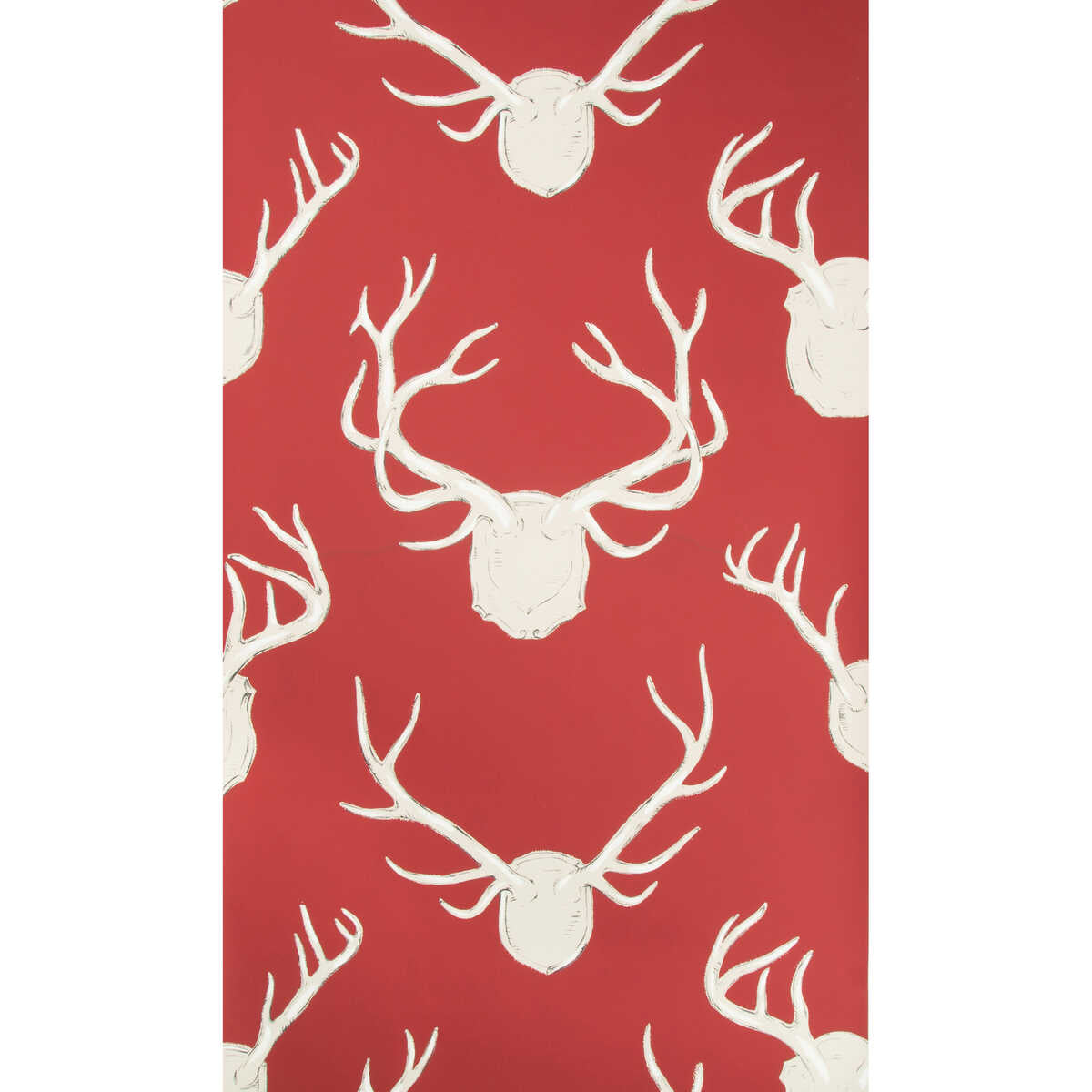 Antlers Paper - Red - LEE JOFA Papel pintado