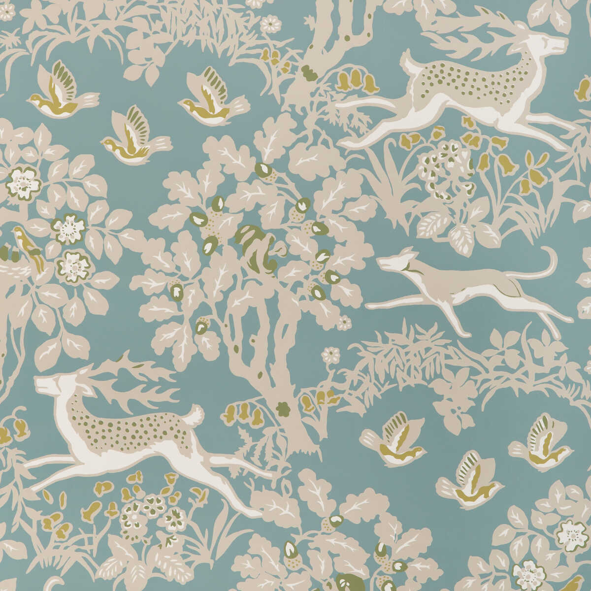 Mille Fleur Wp - Lake - LEE JOFA Papel pintado