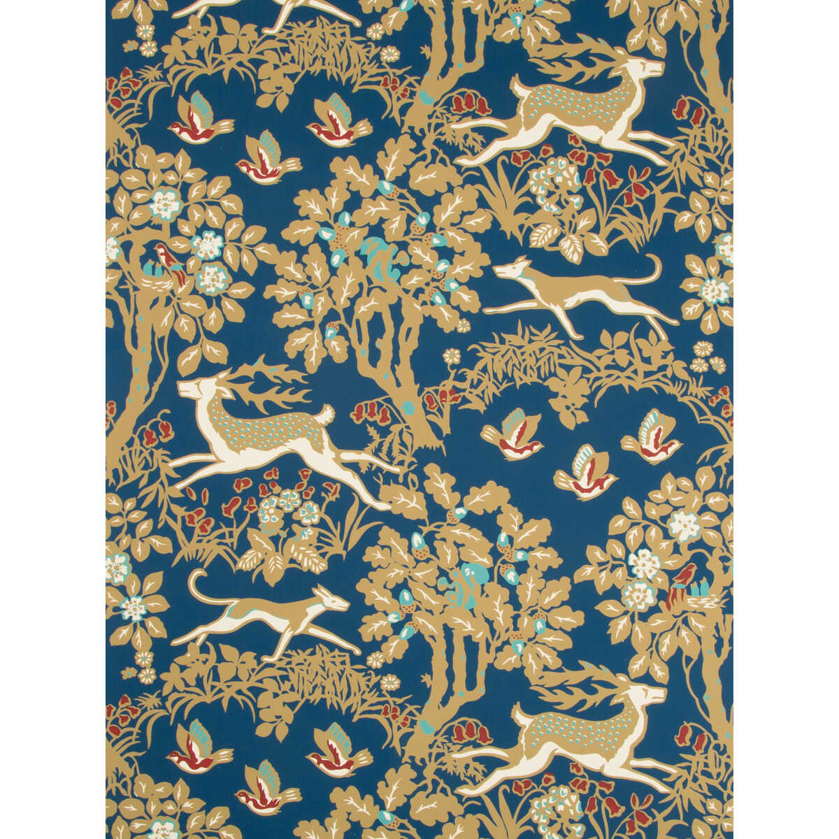Mille Fleur Wp - Navy - LEE JOFA Wallpaper
