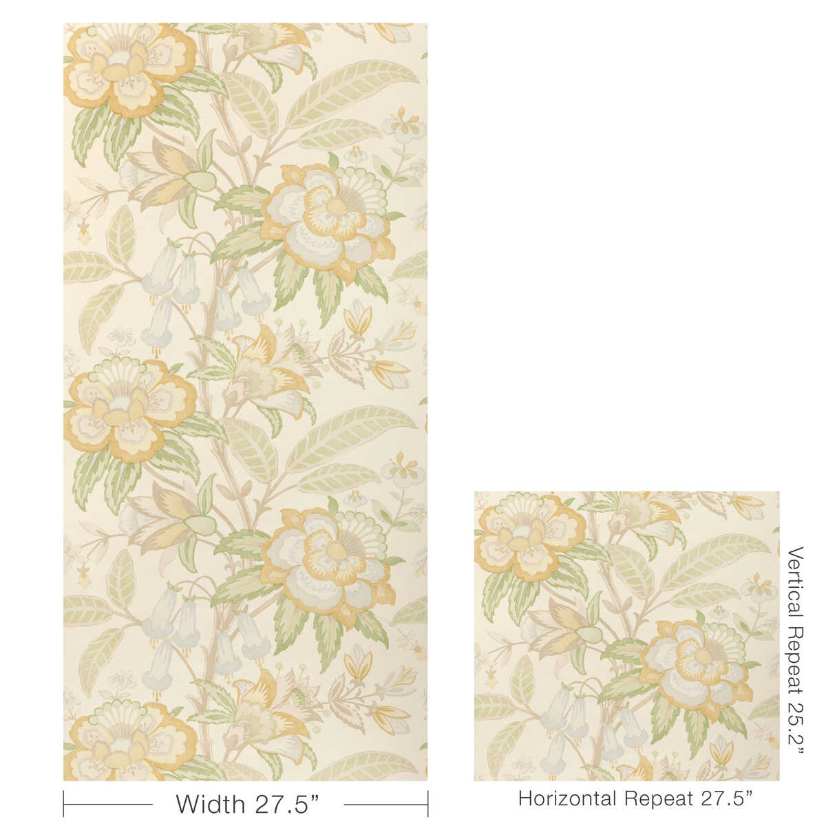 Davenport Paper - Golden - LEE JOFA Wallpaper