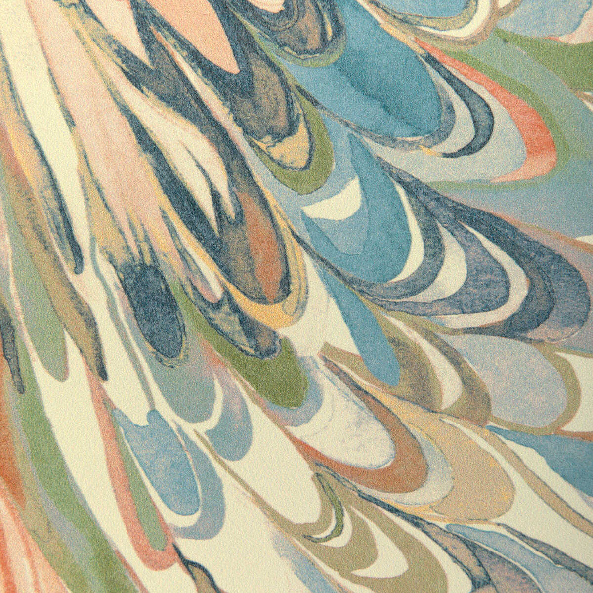 Taplow Paper - Clay/Blue - LEE JOFA Wallpaper