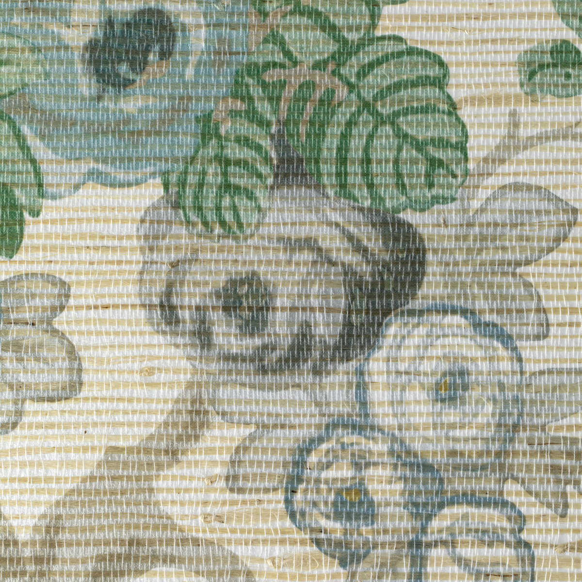 Avondale Paper - Slate/Aqua - LEE JOFA Wallpaper
