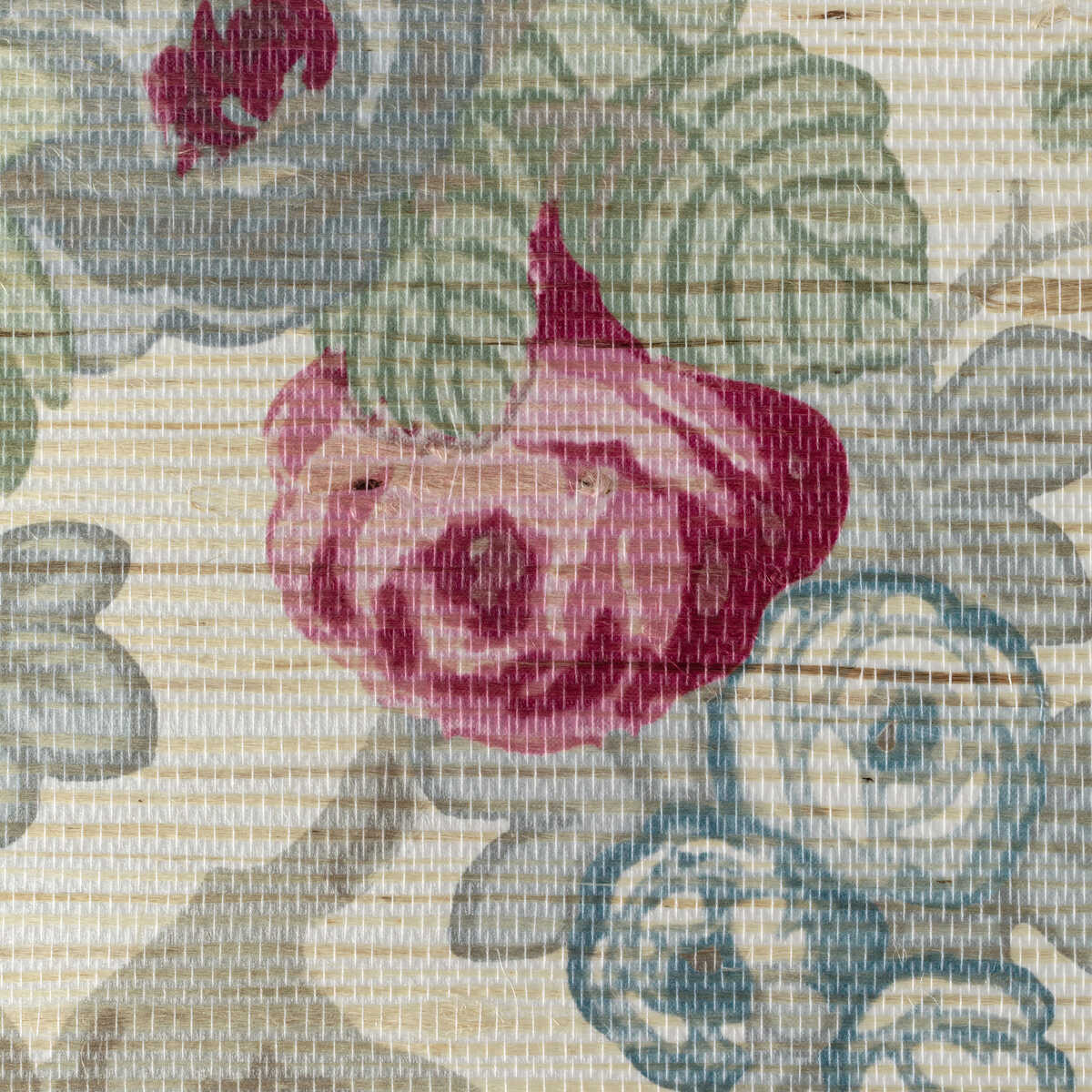 Avondale Paper - Berry/Slate - LEE JOFA Wallpaper