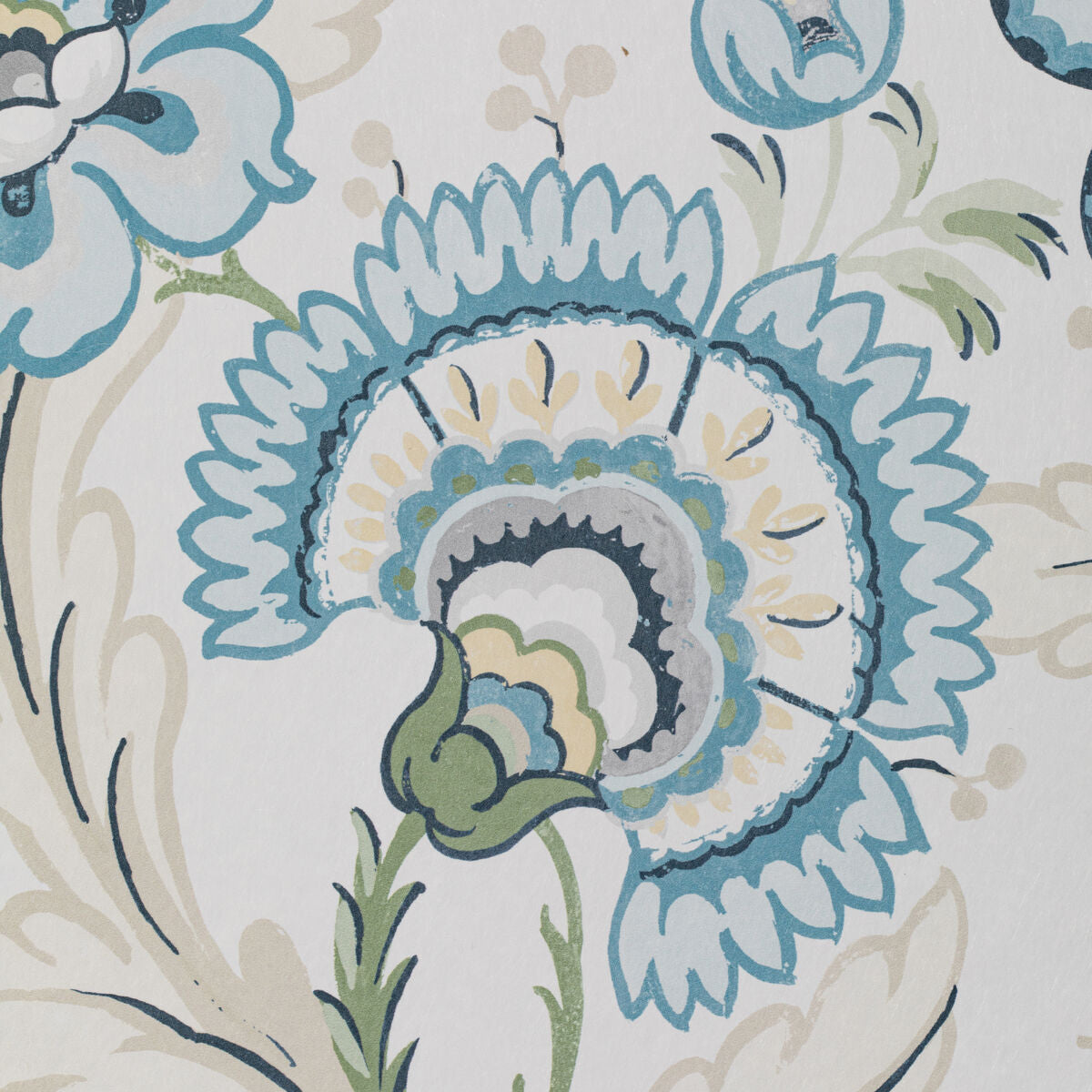 Wimberly Paper - Blue/Spring - Lee Jofa Wallpaper