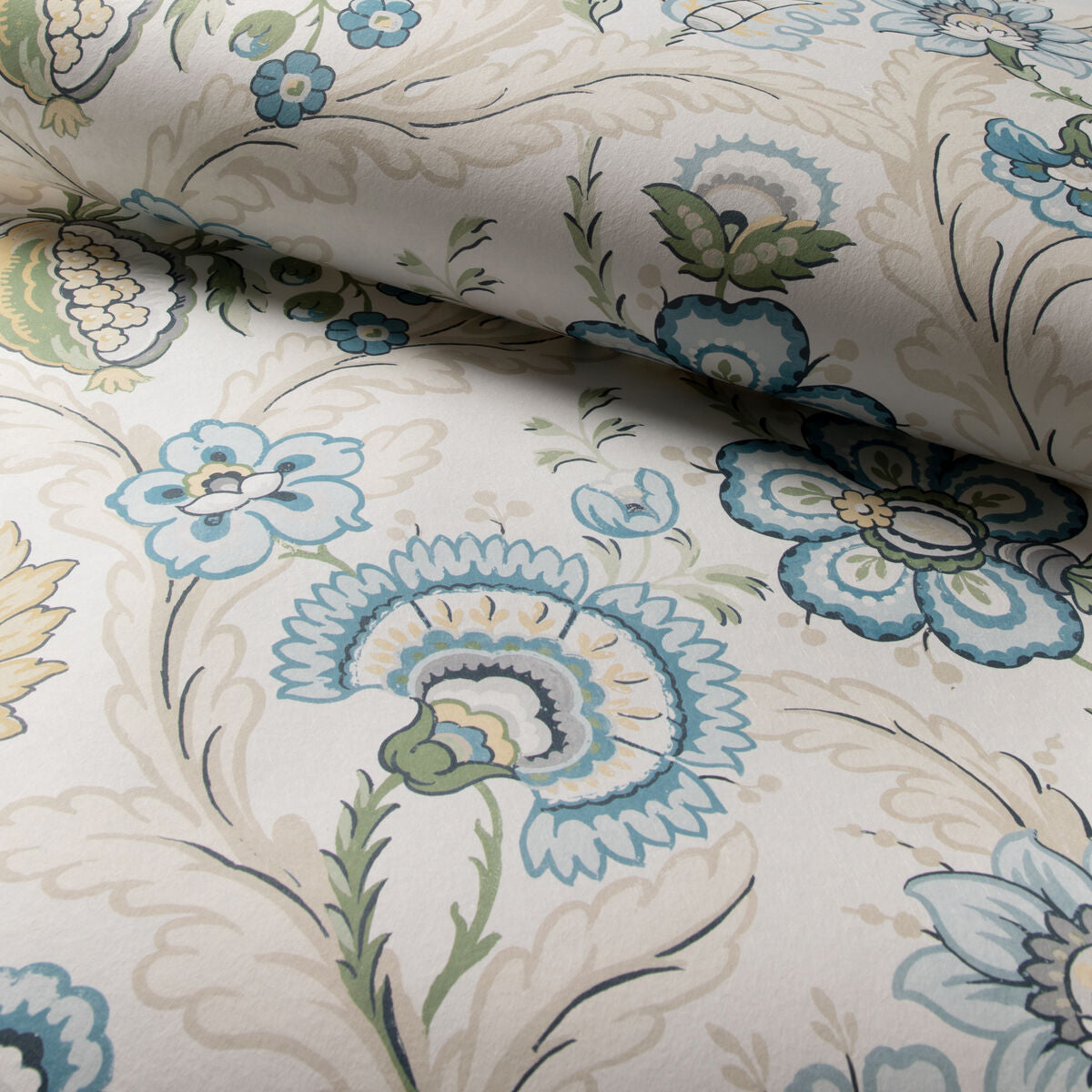 Wimberly Paper - Blue/Spring - Lee Jofa Wallpaper