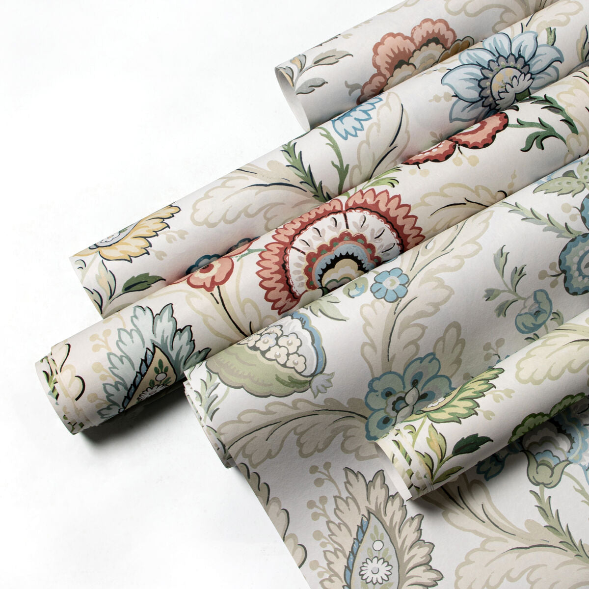 Wimberly Paper - Blue/Spring - Lee Jofa Wallpaper