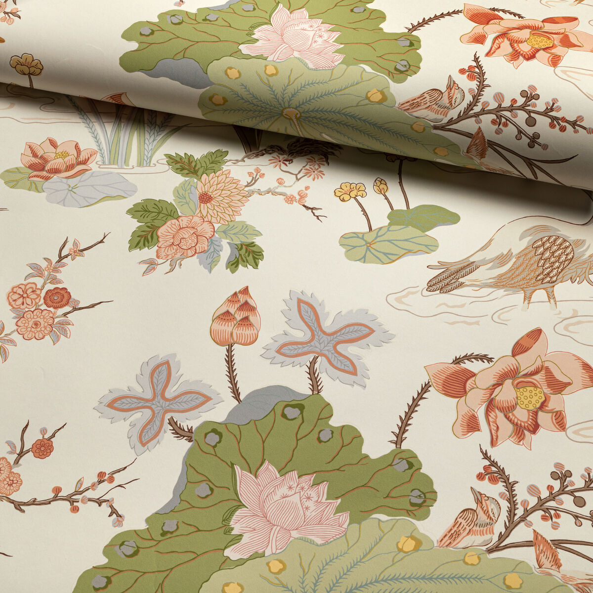 Luzon Paper - Apricot - Lee Jofa Papel pintado