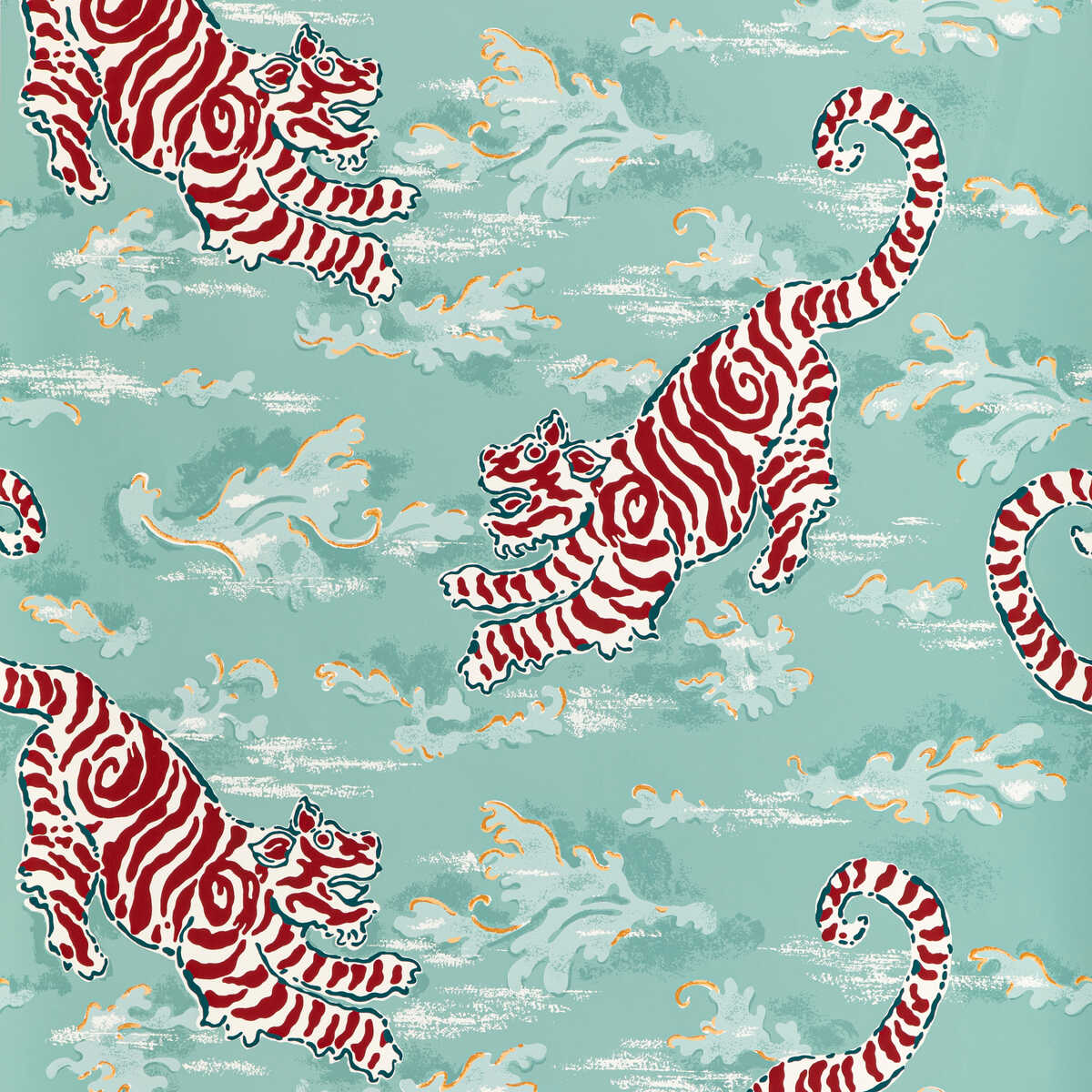 Bongol Paper - Aqua - LEE JOFA Papel pintado