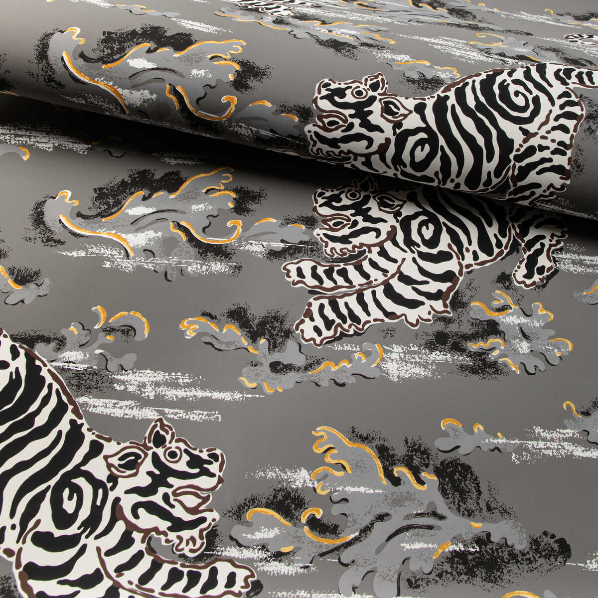 Bongol Paper - Charcoal - LEE JOFA Wallpaper