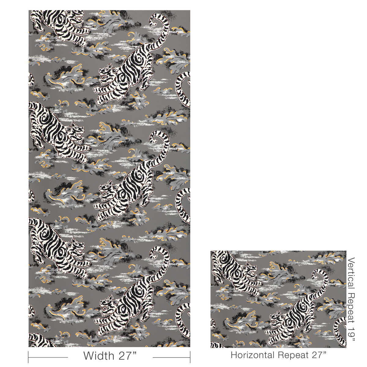 Bongol Paper - Charcoal - LEE JOFA Wallpaper