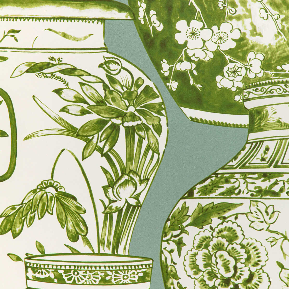 Pandan Paper - Mist/Jade - LEE JOFA Wallpaper