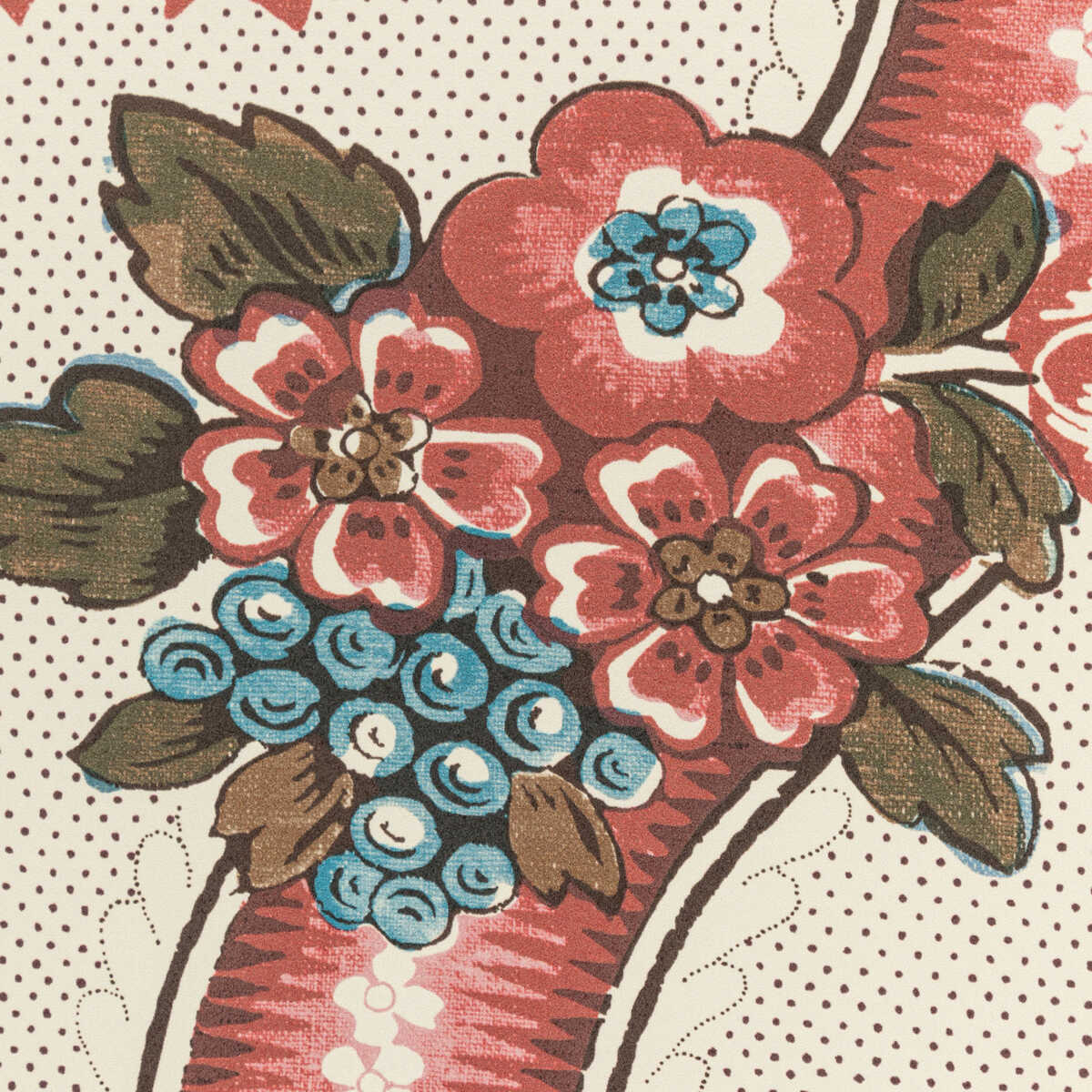 Benday Paper - Red/Blue - LEE JOFA Wallpaper