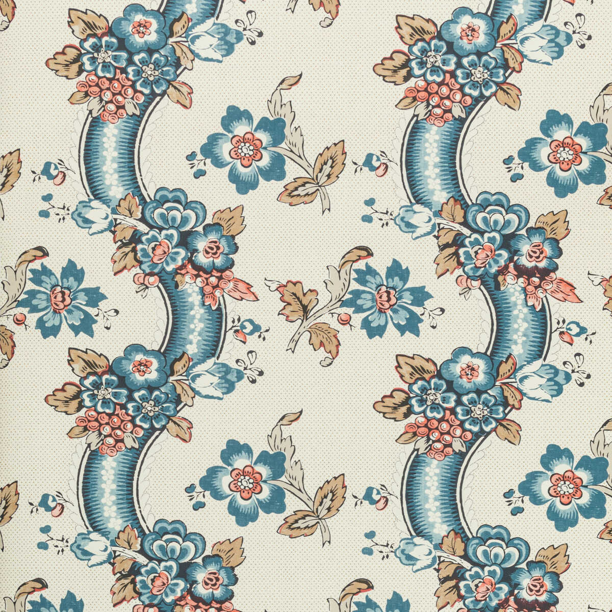 Benday Paper - Denim/Berry - LEE JOFA Wallpaper
