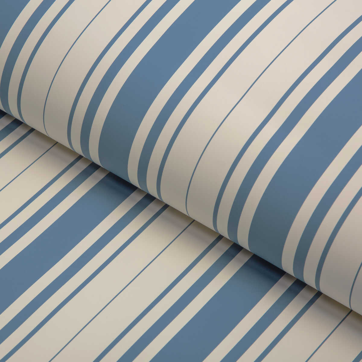 Baldwin Stripe Wp - Blue - LEE JOFA Wallpaper