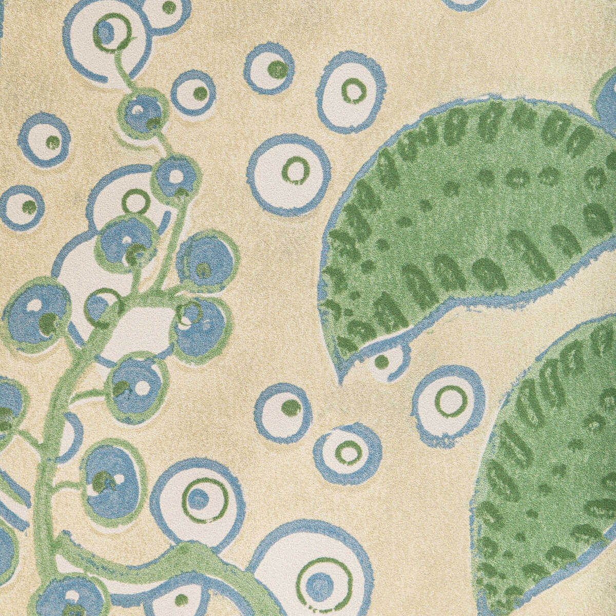 Putnam Paper - Leaf/Blue - LEE JOFA Wallpaper