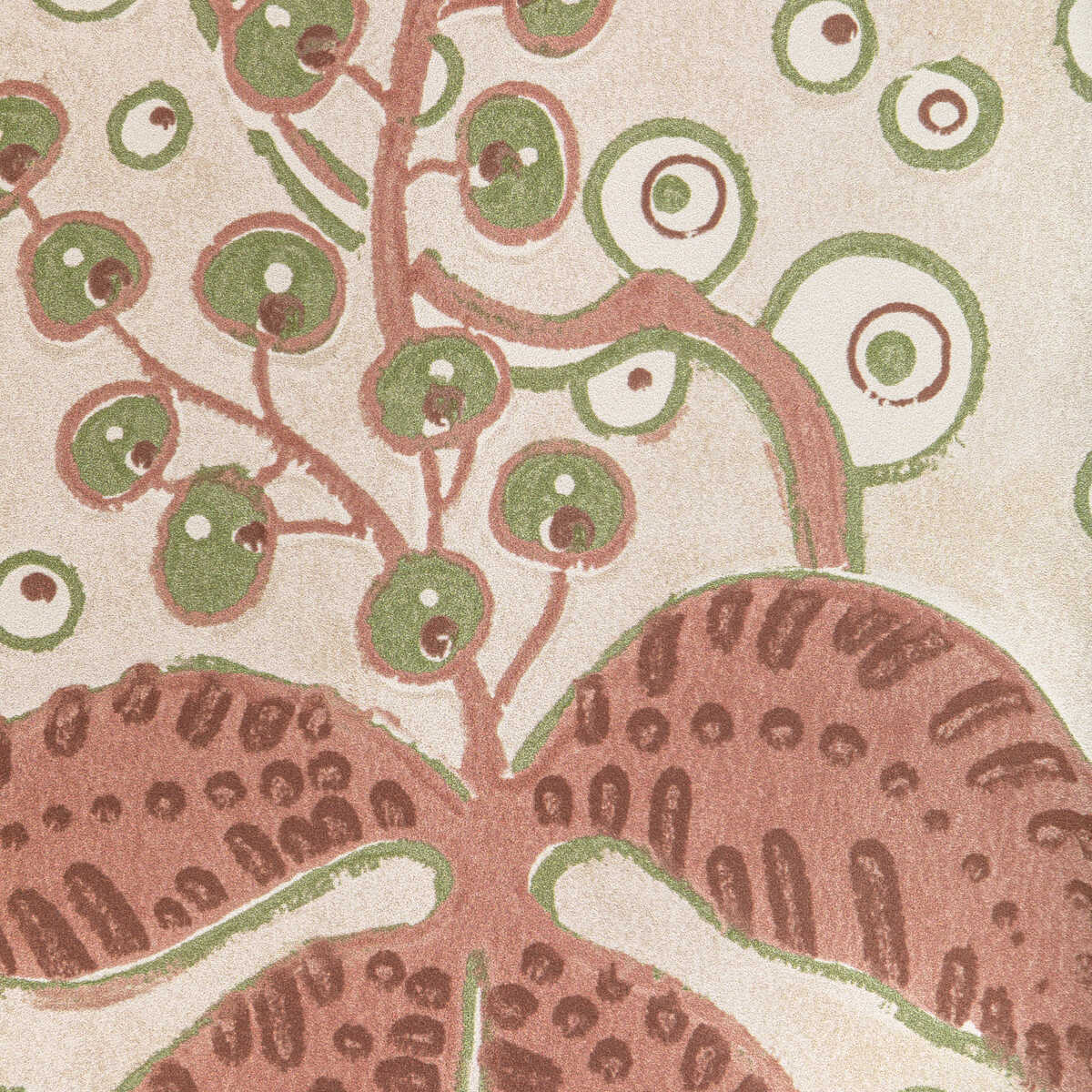 Putnam Paper - Brick/Green - LEE JOFA Wallpaper