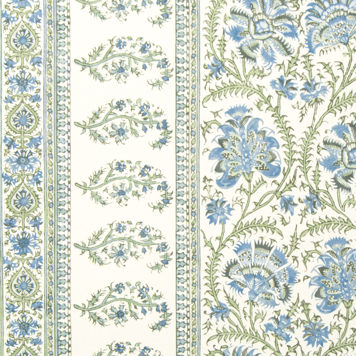 Indiennes Stripe Wp - Sea - Lee Jofa Papel pintado