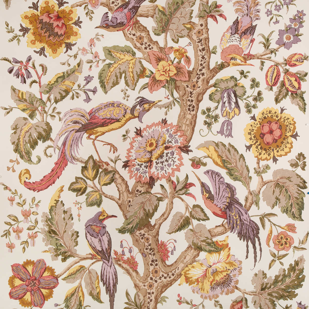 Tree Of Life Wp - Golden/Moss - LEE JOFA Wallpaper