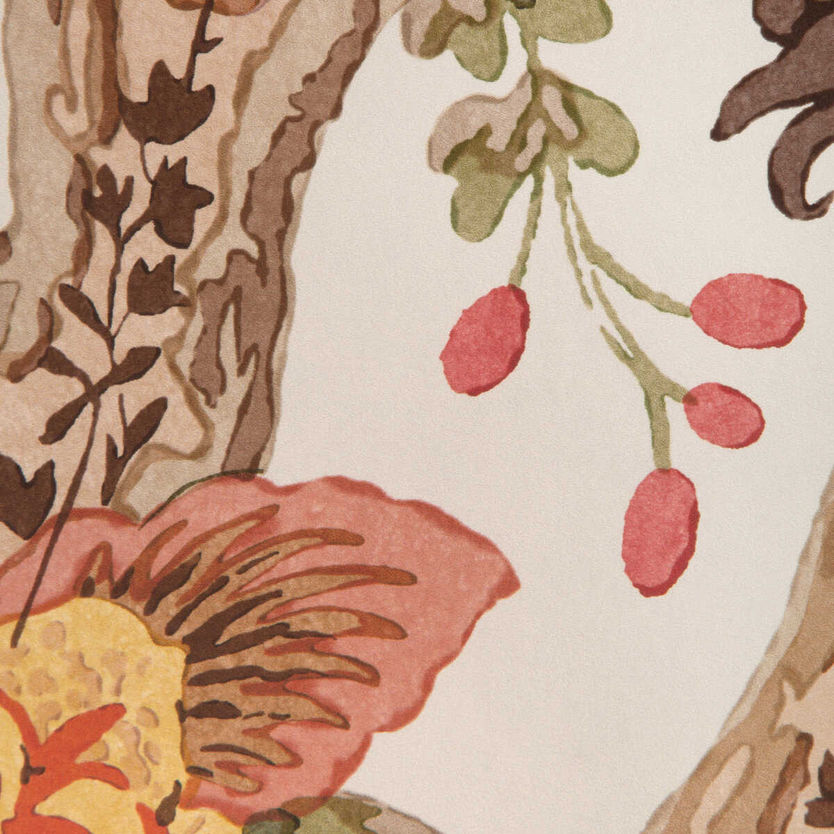 Tree Of Life Wp - Golden/Moss - LEE JOFA Wallpaper