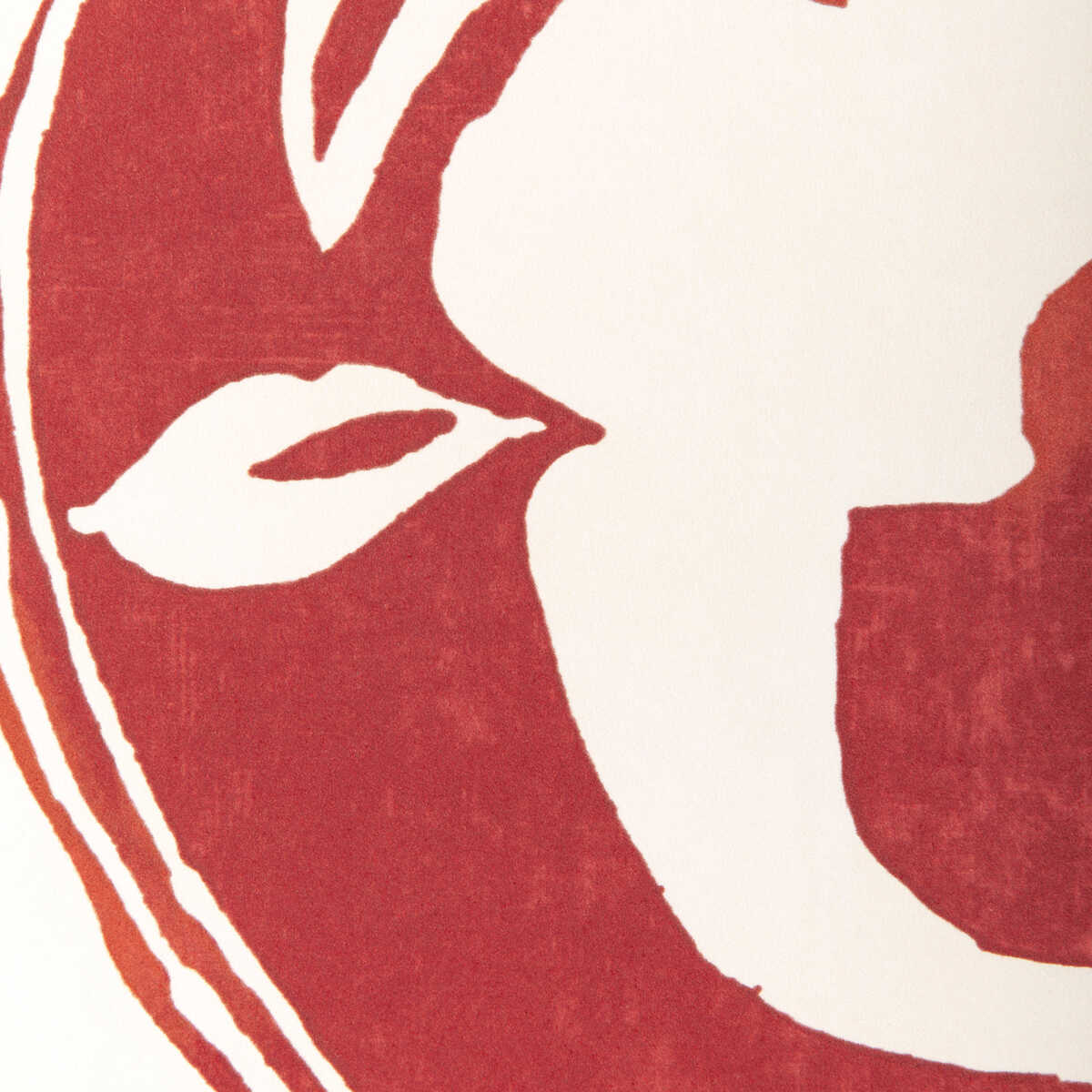 Calathea Paper - Red - LEE JOFA Wallpaper