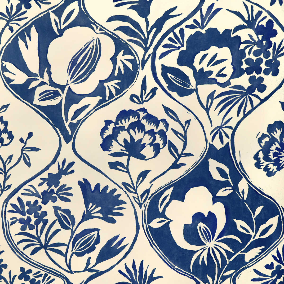 Calathea Paper - Indigo - LEE JOFA Papel pintado