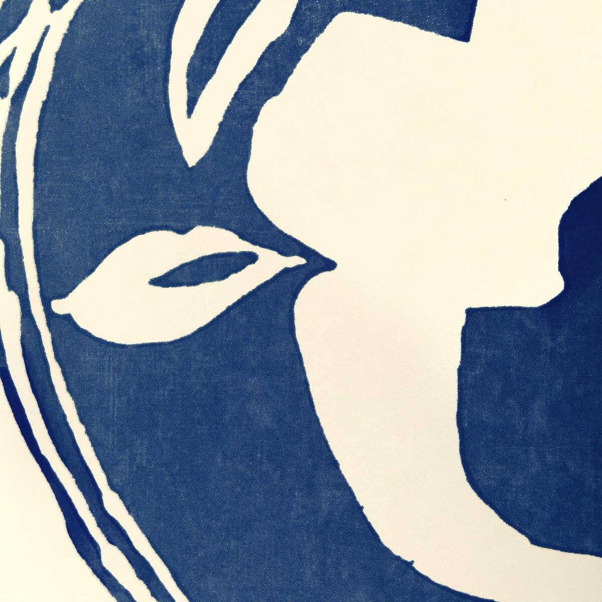 Calathea Paper - Indigo - LEE JOFA Papel pintado