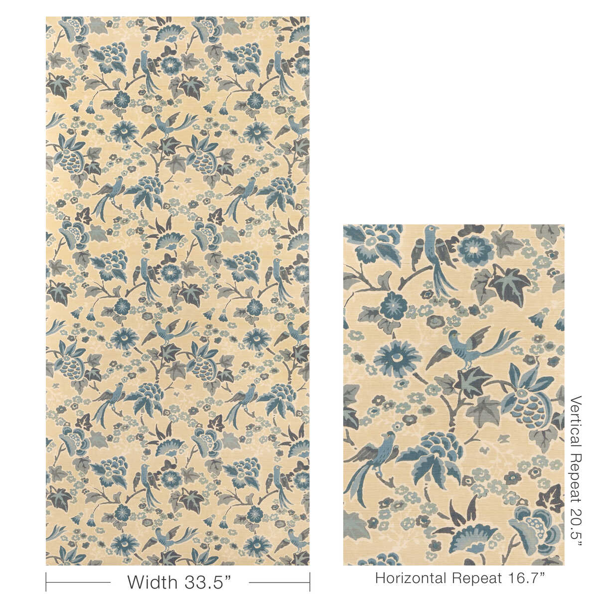 Posy Paper - Sand/Sky - LEE JOFA Wallpaper