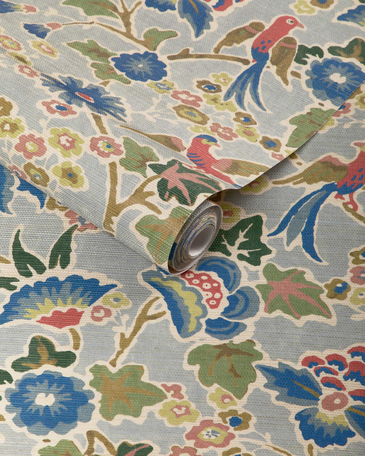 Posy Paper - Blue/Multi - LEE JOFA Wallpaper