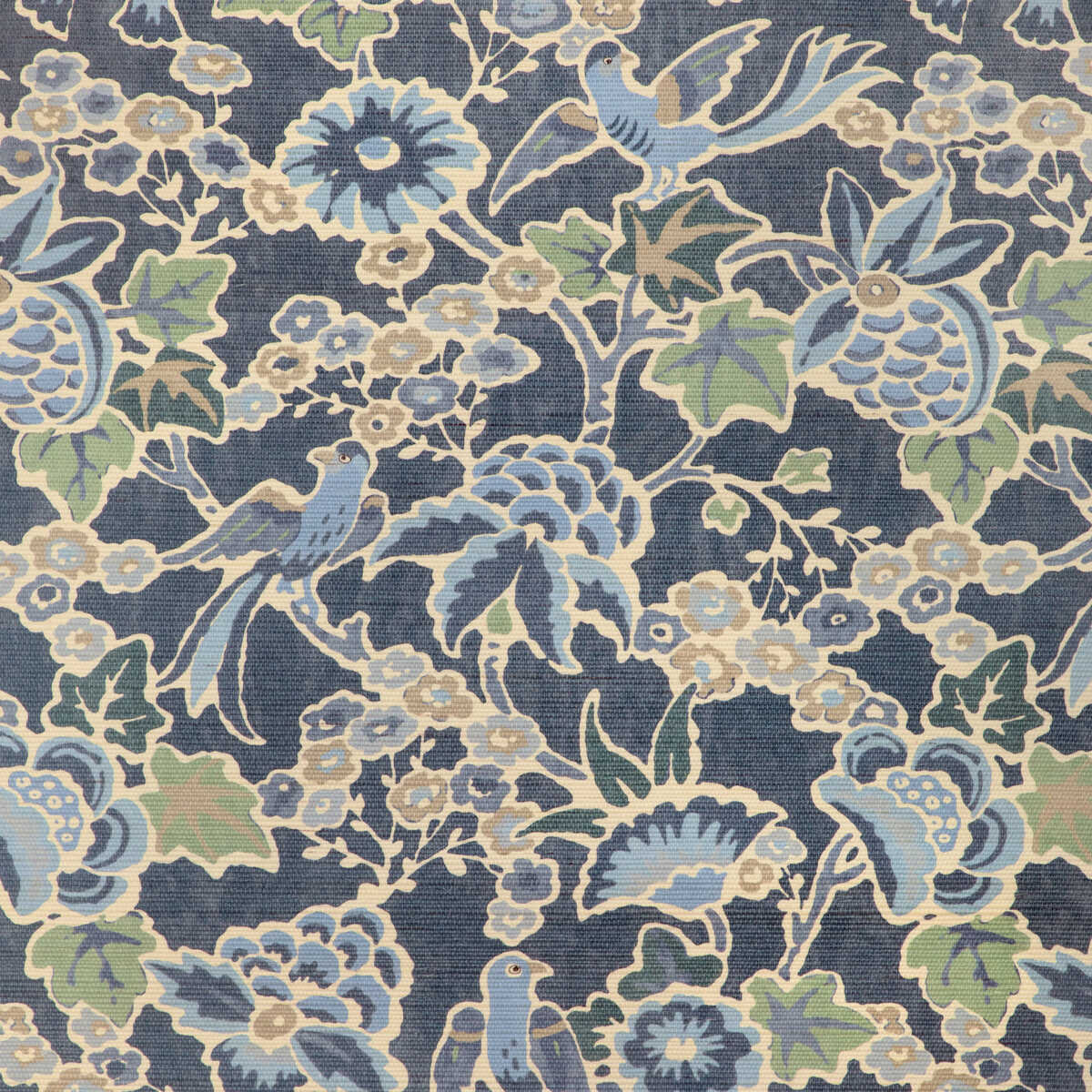 Posy Paper - Denim/Slate - LEE JOFA Wallpaper