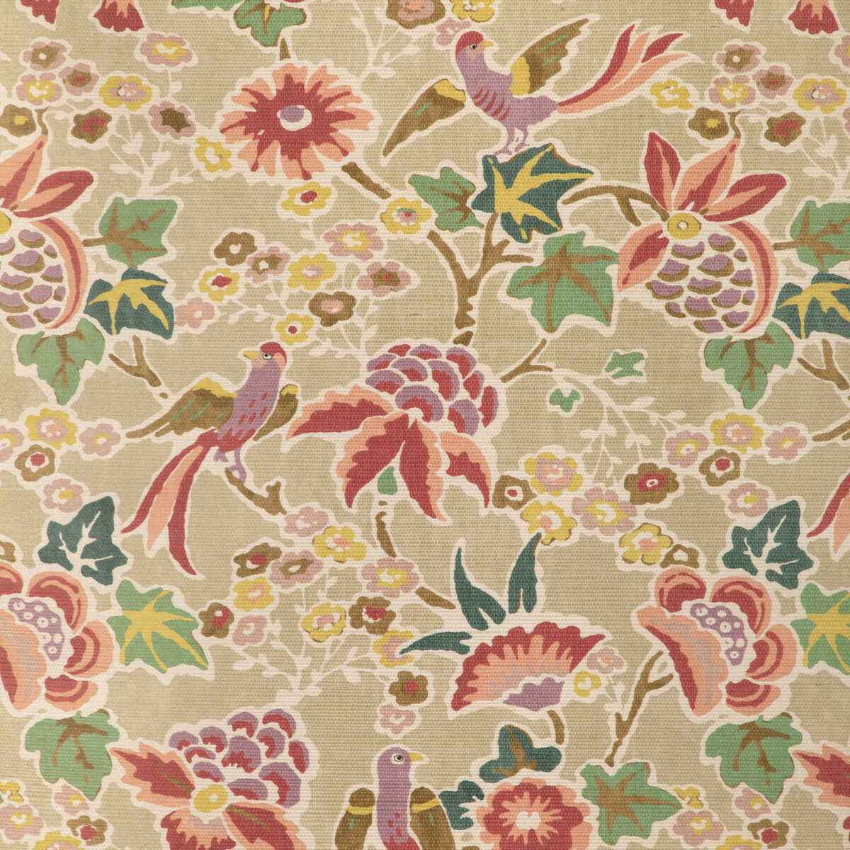 Posy-Paper-Berry-Leaf-Lee-Jofa-Wallpaper