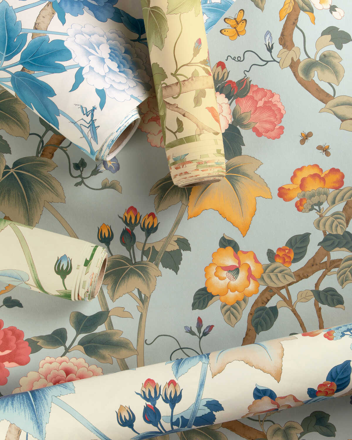 Gardenia Paper - Delft/Sky - LEE JOFA Wallpaper