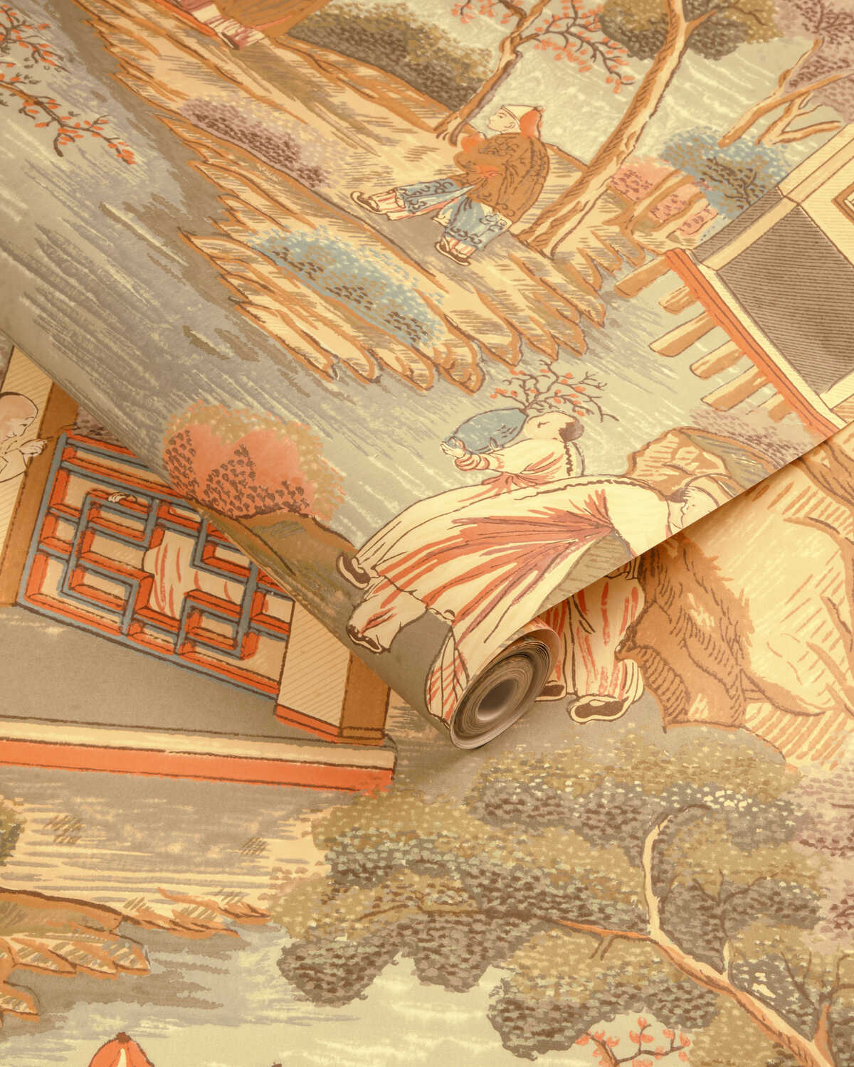 Tarim River Paper - Multi - LEE JOFA Papel pintado