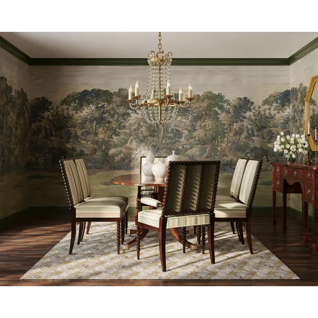P2025104.330.0 KINGSLEY MURAL GC VERDURE - LEE JOFA WALLCOVERING
