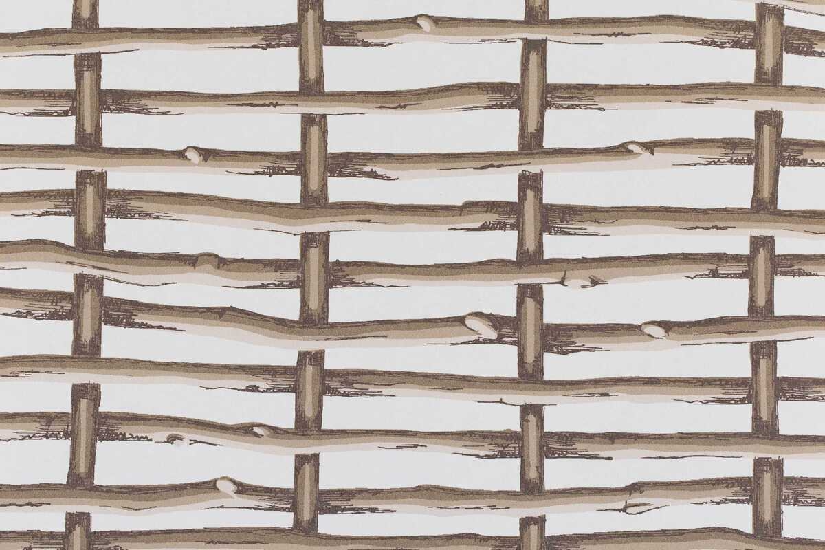 Twig Fence Wp - Brown - LEE JOFA Papel pintado