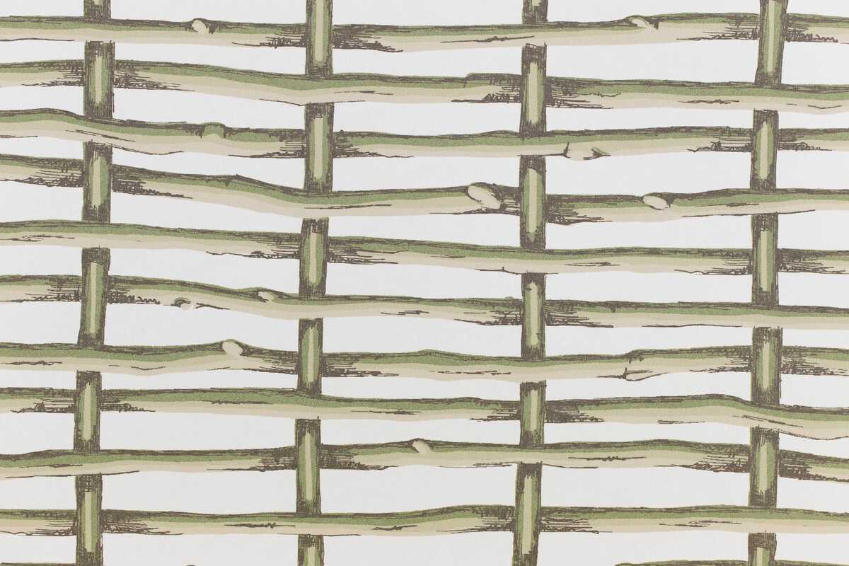 Twig Fence Wp - Green - LEE JOFA Wallpaper