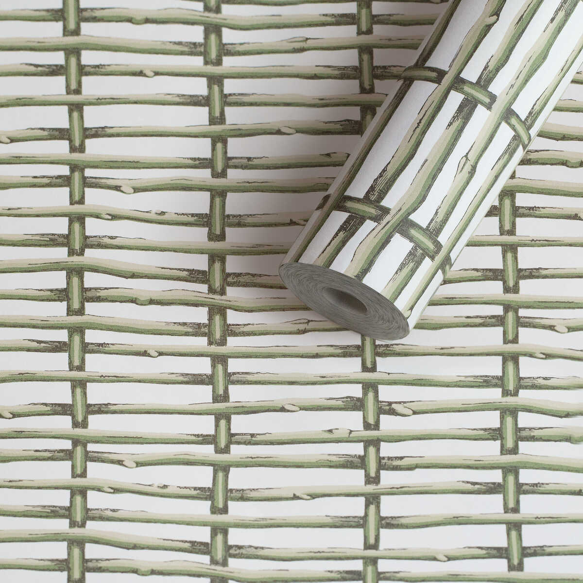 Twig Fence Wp - Green - LEE JOFA Wallpaper